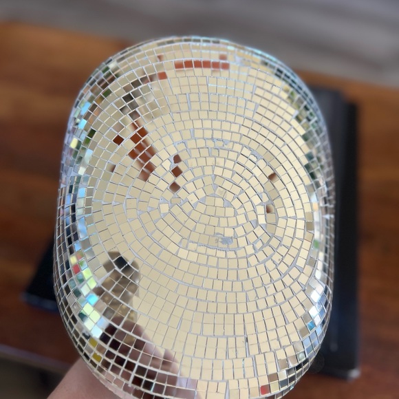 Ceramic Mirrored Disco Cowboy Hat Decor - Picture 8 of 8